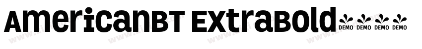 AmericanBT ExtraBold字体转换